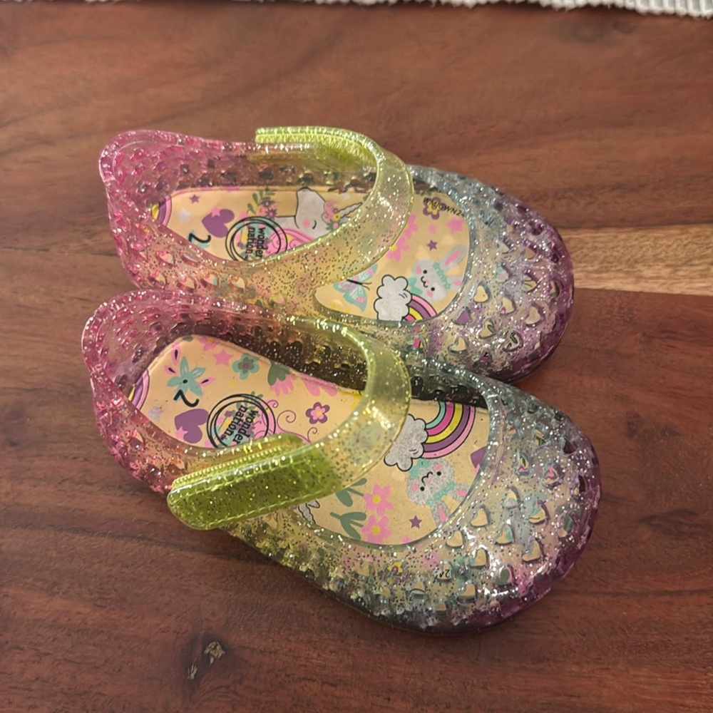 Wonder Nation Toddler Jelly Shoes